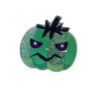 LXJLXD Pince à cheveux antidérapante pour femme et fille Motif chat noir/chauve-souris Pour décoration de cheveux de fête (citrouille diable verte)