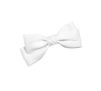 LXJLXD Pince à cheveux double couche élégante en forme de nœud papillon pour fille Nouvel An Queue de cheval Blanc