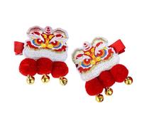 LXJLXD Pince à cheveux dragon pour le Nouvel An chinois pour costume de festival, épingle à cheveux pour fille avec nœud papillon (A)