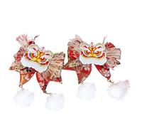 LXJLXD Pince à cheveux dragon pour le Nouvel An chinois pour costume de festival, épingle à cheveux pour fille avec nœud papillon (F)