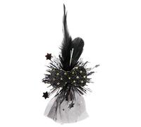 LXJLXD Pince à cheveux en maille pour l'obtention d'un diplôme - Pour adultes et enfants - Thème de remise de diplôme - Pince latérale pour enterrement de vie de jeune fille (nœud papillon à plumes)