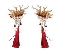 LXJLXD Pince à cheveux festive en corne de dragon pour fille (1 paire)