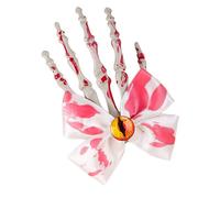 LXJLXD Pince à cheveux sanglante Bowknot Halloween Crâne Griffe Plat Halloween Épingle à cheveux Bowknot Pince à cheveux élégante pour bouquets (Couleur)