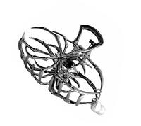 LXJLXD Pince à cheveux sur le thème de la princesse - Pince à cheveux araignée cool - Barrettes à cheveux solides pour filles - Noir