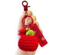 LXJLXD Porte-clés en tricot créatif avec pendentif de sac et porte-clés tendance pour femmes et filles, Peace and Joy Hangin, Reference image information