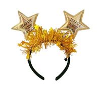 LXJLXD Serre-tête à paillettes pour fête de Noël, festival, fête d'anniversaire, fête du Nouvel An (doré)