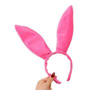 LXJLXD Serre-tête avec oreilles d'animal pour cosplay - Pour Halloween, fête à thème - Pour jeux de rôle - Prune rouge