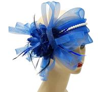 LXJLXD Serre-tête médiéval des années 1920 avec perles pour femme, festival, carnaval, fête, spectacles (bleu)
