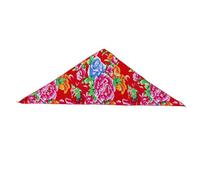 LXJLXD Turban délicat à fleurs du nord-est pour filles qui prennent des photos, bandeau ethnique pour femme, accessoire de cheveux de voyage (petite pivoine rouge tria)