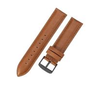 LXLAEOANG 14 16 18 20 22mm Waterproof Soft Comfortable Faux Leather Men Women Watch Strap for Classic Accessories pour hommes et femmes(Light Brown-Black,22mm)