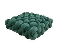 LXLAEOANG Coussin carré en Forme de Nuage, Coussin Dossier Nouilles, tissé, Doux et épais, for canapé, Double épaisseur(Green,30 33 12CM)