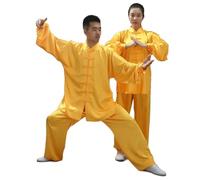 LXLAEOANG Ensemble de vêtements Traditionnels for Hommes et Femmes, Uniformes Tai Chi Kung Fu, Haut Pantalon Wushu, Costumes Spectacle d'entraînement, 12 Couleurs(Color10,L)