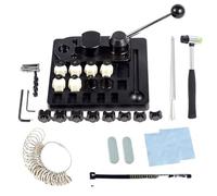 LXLAEOANG Etagere Bureau Outil de Pliage bagues for la Fabrication Bijoux, Outil avec Ensemble d'outils Mesure Taille Bague UZ AZ, Marteau en Caoutchouc