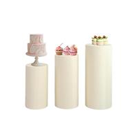 LXLAEOANG Housse de table à dessert ronde, housse de piédestal cylindrique, articles de fête, pilier de support for décoration de fête de mariage(S)