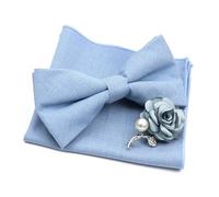 LXLAEOANG NœUd Papillon Ensemble de Broches à nœud Papillon Mariage for Hommes, Romantique, Couleur Unie, en Fiber, Fleur, épingle Revers, Bleu, Rose, Cravate, Costume, Accessoire Chemise