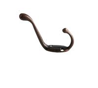 LXLAEOANG PatèRe Murale 1 pièces crochets Bronze rétro fonte Style ancien industriel Vintage rustique fer patères facile à installer avec des trous de vis(407-Red bronze)