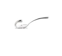 LXLAEOANG PatèRe Murale 1 pièces crochets Bronze rétro fonte Style ancien industriel Vintage rustique fer patères facile à installer avec des trous de vis(258-silver)