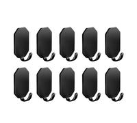 LXLAEOANG PatèRe Murale Crochets Adhésifs Robustes En Acier Inoxydable, Imperméables, For Suspendre Des Serviettes, Clés, Sacs À Manteaux, 1/10 Pièces(A-Black,10PCS)