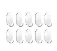 LXLAEOANG PatèRe Murale Crochets Adhésifs Robustes En Acier Inoxydable, Imperméables, For Suspendre Des Serviettes, Clés, Sacs À Manteaux, 1/10 Pièces(A-White,2PCS)