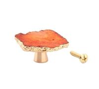 LXLAEOANG Poignées de meubles en pierre, boutons de porte, poignées à trou unique en laiton cristal for armoires, placards de cuisine, tiroirs(Color 12)