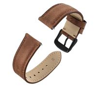 LXLAEOANG PU Leather Watch Strap Stitching Watch Band for Men 18mm 20mm 22mm Classic Watch Band Stainless Steel Buckle pour hommes et femmes(Brown-Black,18mm)