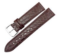 LXLAEOANG PU Leather Watch Strap Watch Accessories Pattern Wrist Band Soft Watchbands 12mm -20mm Black Bracelets pour hommes et femmes(Dark Brown,14mm)