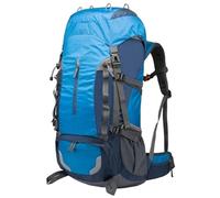 LXLAEOANG Sac de Randonnée Sac à dos d'alpinisme haute capacité 55 L for randonnée, camping, voyage longue distance, plein air, sport for hommes et femmes(Sky blue)
