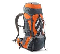 LXLAEOANG Sac de Randonnée Sac à dos professionnel de randonnée en plein air, sac voyage, grande capacité 70 L, camping d'alpinisme avec système support(Brown-70L)