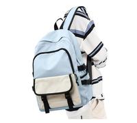 LXLAEOANG Sacs à dos for hommes d'ordinateur simples de grande capacité Étudiants du premier cycle secondaire deuxième pour Voyage College Travail(Blue)