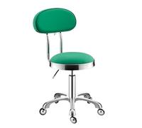 LXLAEOANG Tabouret avec roulettes Tabouret de Coiffeur Rond en Cuir PU, siège manucure Rotatif, Chaise barbier esthéticienne à roulettes(Color 4)