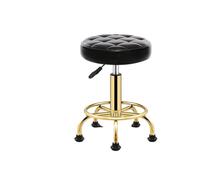 LXLAEOANG Tabouret avec roulettes Tabouret de Coiffure Vintage, Chaise barbier, mobilier Salon, tabourets beauté, chaises pivotantes Professionnelles à roulettes(Black 8)