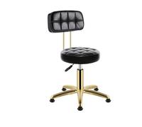 LXLAEOANG Tabouret avec roulettes Tabouret de Coiffure Vintage, Chaise barbier, mobilier Salon, tabourets beauté, chaises pivotantes Professionnelles à roulettes(Black 10)