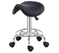 LXLAEOANG Tabouret avec roulettes Tabouret Roulant hydraulique for Salon de Massage, Tatouage, Visage, Spa, Bureau, barbier(Black)
