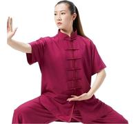 LXLAEOANG Tai Chi Kung Fu Uniforme vêtements Traditionnels Hommes Femmes Adulte Soie décontracté Arts Performance Pratique Wushu(Type 6,L)