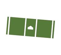 LXLAEOANG Tapis de Frappe Baseball, Coussin d'exercice Posture correcte avec Plaque d'accueil, entraînement for l'entraînement Familial au Lancer Balle en T(Green,140x90x0.4cm)