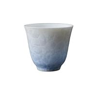 LXLAEOANG Tasses à thé en céramique émaillée cristalline de qualité supérieure - Service Zen Kungfu, motif floral et conique, coffret cadeau fait main, cuit au four(Size A)