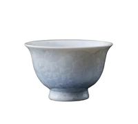 LXLAEOANG Tasses à thé en céramique émaillée cristalline de qualité supérieure - Service Zen Kungfu, motif floral et conique, coffret cadeau fait main, cuit au four(Size c)