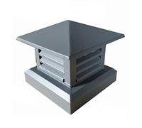 LXLTL Villa Chapeau de cheminée en Alliage d'aluminium Chapeau de Protection Contre La Pluie Et La Neige Chapeau de Ventilation Hotte Installation Facile,A,40x40cm