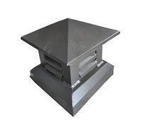 LXLTL Villa Chapeau de cheminée en Alliage d'aluminium Chapeau de Protection Contre La Pluie Et La Neige Chapeau de Ventilation Hotte Installation Facile,B,40x40cm