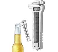 LXLUOO Outil multifonction compact en alliage de titane - Clé réglable - Antirouille - Résistant à la corrosion - Outil multi-usages, tels que décapsuleur, extracteur de clous, étrier à coulisse