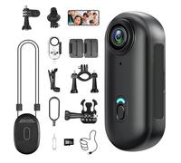 LXMIMI Caméra d'action WiFi, Camera Sport 170° Minicaméra Sportive WiFi HD 1080P, Petite-caméra d'action, Caméra Vidéo Vélo, Caméra Casque avec de Multiples Accessoires pour la Moto et Le Vélo