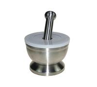 Lxmxgk Mortier et pilon en acier inoxydable 18/8, broyeur de roche, pilon, broyeur de pilules, broyeur de minerai, broyeur à épices, épices de cuisine et assaisonnement, accessoires de cuisine (grand