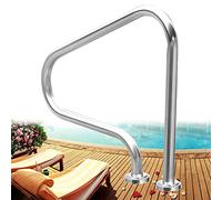 Lxning Main Courante De Piscine INOX À 3 Arches, Rampes De Piscine pour Sortie Entrée Piscine Spa Parc Aquatique, avec Base À Montage Rapide, Facile À Monter (Size : 1 Pack)