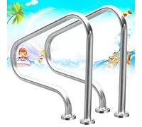 Lxning Main Courante Rampes De Piscine De Descente Mains Courantes Rampe pour Piscine en Acier Inoxydable, Surfaces Polies, Antidérapant, Antirouille, pour Intérieur Extérieur (Size : 1 Pack)