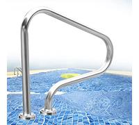 Lxning Rampe Piscine Antirouille, Mains Courantes De Piscine De Sécurité, Acier Inoxydable 304, pour Sortie Entrée Piscine Spa Parc Aquatique, 80x80cm (Size : 1 Pack)