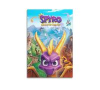 LXODGHE Poster de la trilogie de jeu vidéo Spyro Reignited - Poster décoratif sur toile - Poster et image d'art moderne pour chambre à coucher - 40 x 60 cm