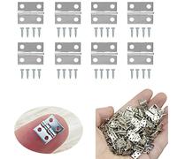 Lxoraziy 100 Pièces Petite Mini Charnières, Métal Charnière, Charnières Vintage avec Clous, pour Boîte à Bijoux, DIY Boîte, Modèle Jouet, D'art Artisanat