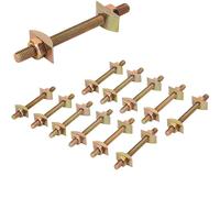 Lxoraziy 12 Pcs 100mm Raccord Plan de Travail - Boulons de Raccordement de Meubles - Vis Assemblage Meuble - pour Assembler, Serrer et Fixer