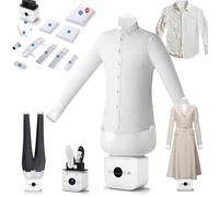 LXPINGMM Machine à Repasser Gonflable Automatique pour Chemises et vêtements, défroisseur Vapeur Mains Libres avec mannequins pour vêtements/Pantalons/Jupes, séchage et Accessoires Inclus. B