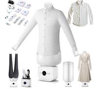 LXPINGMM Machine à Repasser Gonflable Automatique pour Chemises et vêtements, défroisseur Vapeur Mains Libres avec mannequins pour vêtements/Pantalons/Jupes, séchage et Accessoires Inclus. D